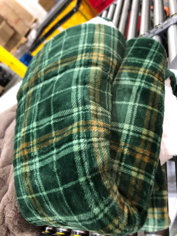 Photo 1 of 48 INCH X 72INCH GREEN WEIGHTED BLANKET