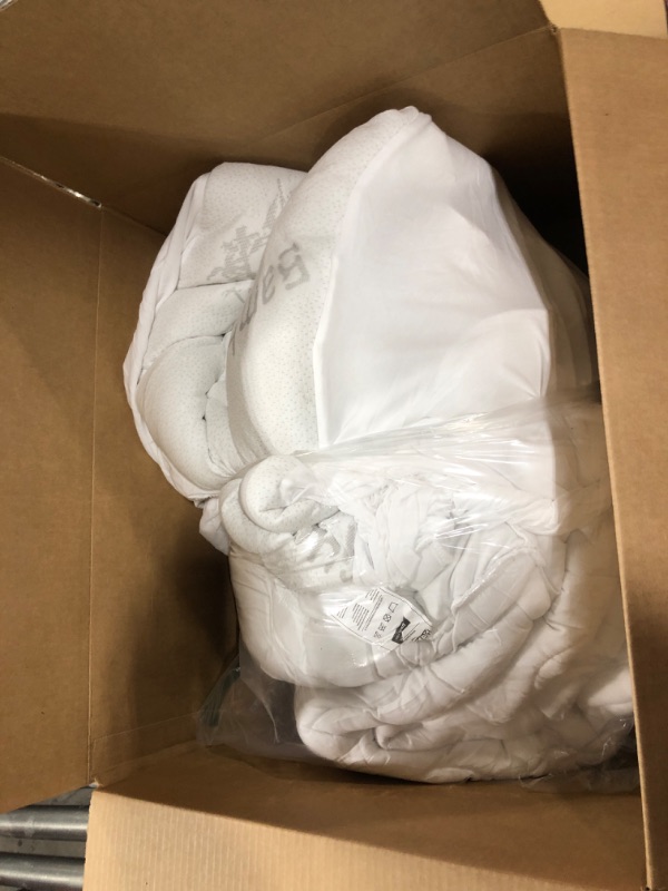 Photo 1 of BEDLORE Queen Mattress Topper Viscose Derived from Bamboo, Thick Pillow Top Mattress Pad with Stretchable Pockets for 6-18 inches Mattress, Soft Breathable Mattress Topper for Back Pain Relief