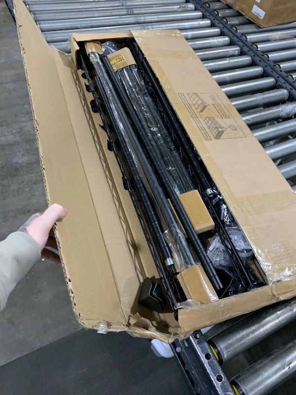 Photo 1 of Ulif U12 Laundry Room Storage Rack, 2-Tier Over Washer and Dryer Storage Shelves for Organization, Clothes Drying Rack for Hanging Clothes and Towels, 35" W x 13.4" D x 77.3" H, Black