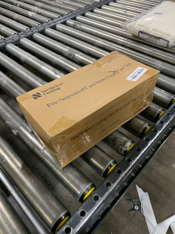 Photo 1 of Northriver Casting 2 in 1 Cast Iron Bread Pan with Lid, Loaf Pans 2-Piece Set for Baking Homemade Meatloaf, 9×5 Inch