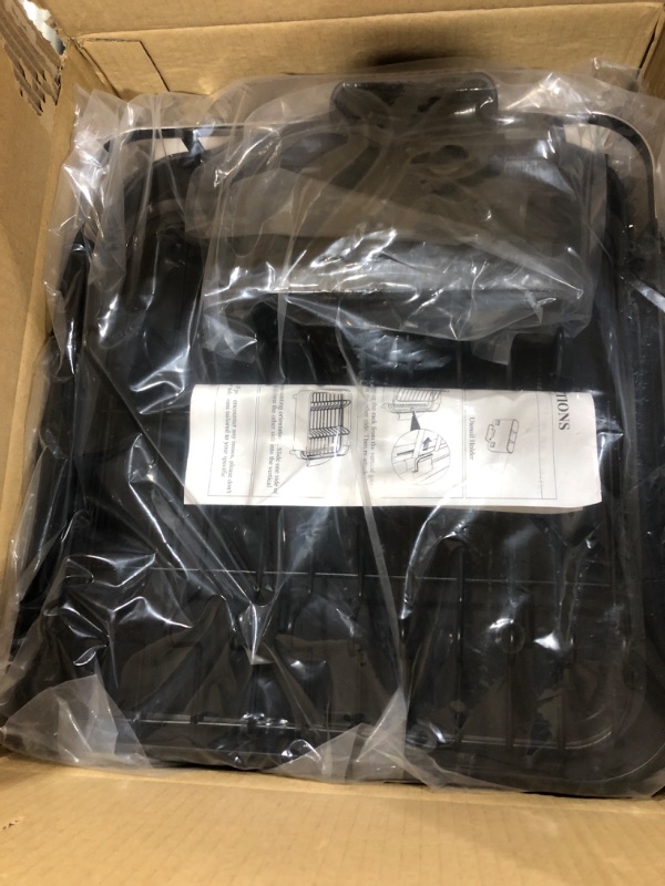 Photo 1 of SAYZH Dish Drying Rack - Expandable Dish Rack, Dish Racks for Kitchen Counter, Stainless Steel Kitchen Drying Rack with Cutlery Holder,22.63" L x 12.8" W x 5.12" H, Black