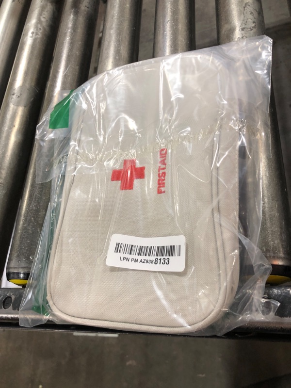 Photo 1 of First Aid Bag - First Aid Kit Bag Empty for Home Outdoor Travel Camping Hiking, Mini Empty Medical Storage Bag Portable Pouch (Gray)