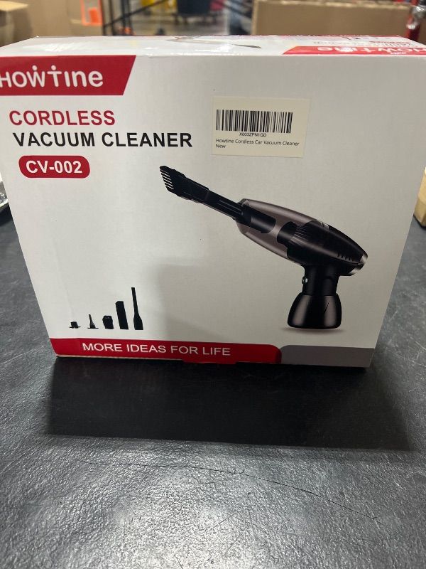 Photo 1 of Howtine Cordless Vacuum Cleaner, Handheld Vacuum 9000Pa Strong Suction, USB Rechargeable Air Duster with Multi-nozzles and Air Blower for Home, Car, Office, Pet, Black
