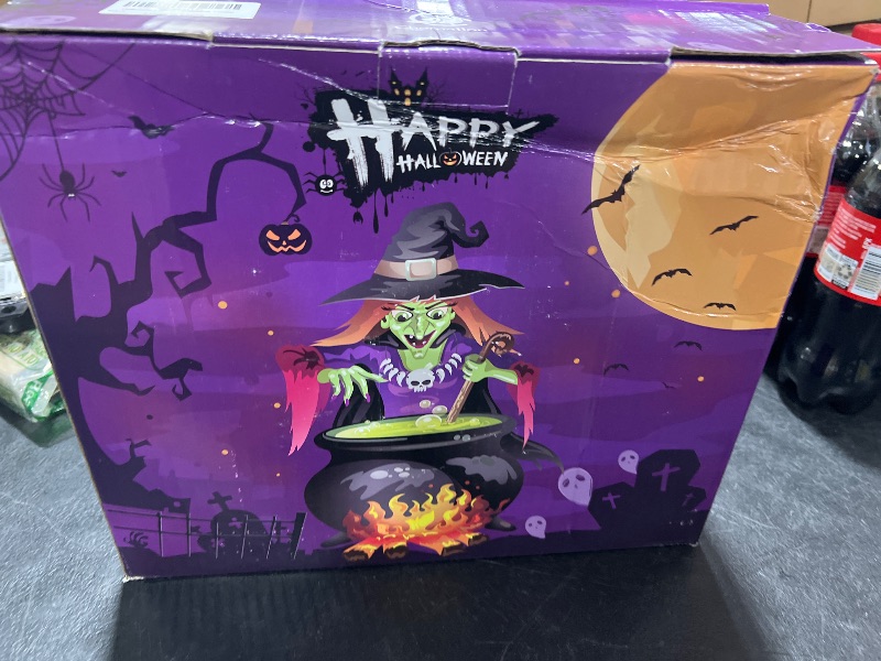 Photo 1 of Halloween Inflatables Cooler, 48inch Witch Cauldron Party Decorations, 240+ Can Large Capacity Ice Bucket for Drink Beverage Holder, Scary Halloween Outdoor/Indoor Decor