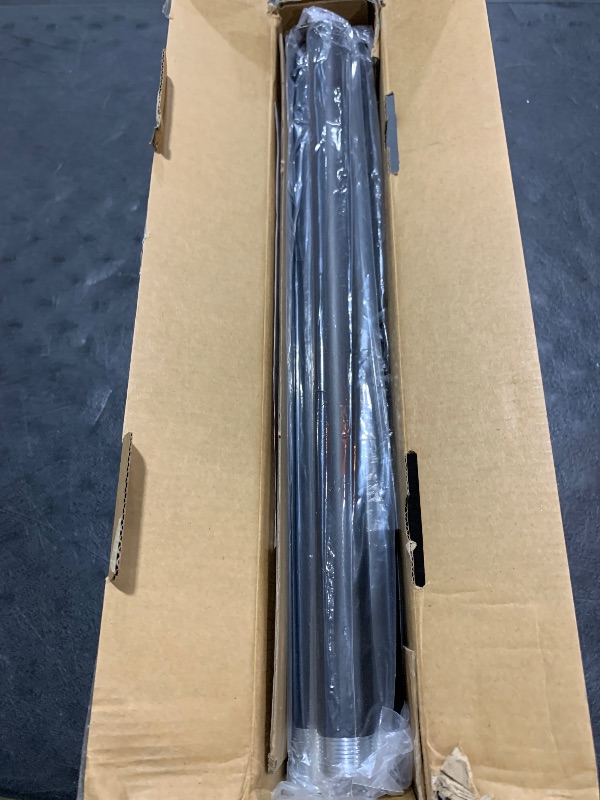 Photo 1 of Curtain Rods for Windows 72 to 144 Inches, Adjustable Black Curtain Rod for Outdoor 1 Inch Heavy Duty Modern Window Rods with Aluminum End Caps for Farmhouse Kitchen Bedroom Living Room