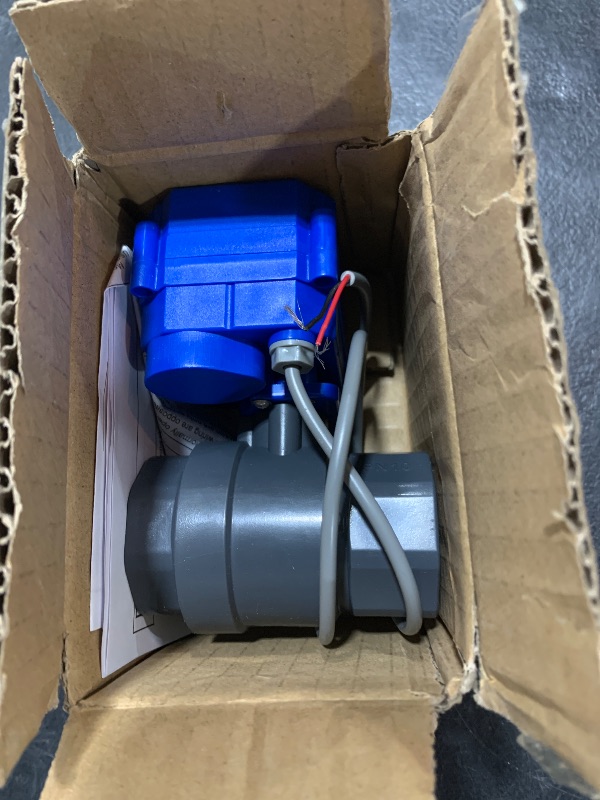 Photo 2 of 1 inch UPVC Motorized Ball Valve - Plastic Electrical Ball Valve with Full Port, 2 Wire Auto Return, 9-36V AC/DC, Normally Closed