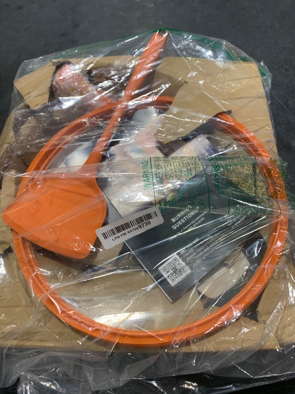 Photo 1 of TIBORANG 8 in 1 Frying Pans Nonstick,11" Frying Pan Skillet with Lid,Steamer for Cooking,All in One Pan Cookware for All Stoves,Woks & Stir-Fry Pans Nonstick,Saute Pan PFAS-Free/PFOA-Free(Tangerine)