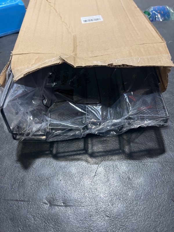 Photo 1 of IFELS Spice Rack Organizer for Cabinet, 4 Tier Seasoning Organizer, Expandable Shelf,Step Storage Holder, Kitchen Cabinet Countertop,with Protection Railing, Metal (Black,2 PC)