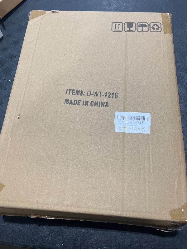 Photo 1 of Califortree 12x16 Large Shadow Box Frame with Linen Back - Plexiglass Cover, Sturdy Rustic Memory Display Case of Flower, Pictures, Medals and More, Distressed White