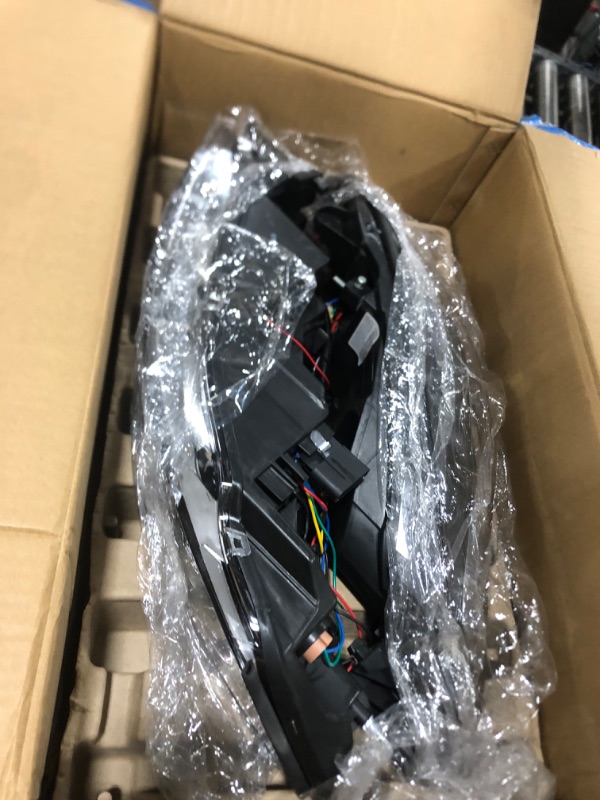 Photo 1 of G-PLUS LED DRL Headlights, Compatible with Chevy Impala 2006-2013/Fit Chevy Monte Carlo 2006-2007/Fit Chevy Impala Limited 2014-2016 Bumper Headlamp, Clear lens Black Housing Clear Reflector