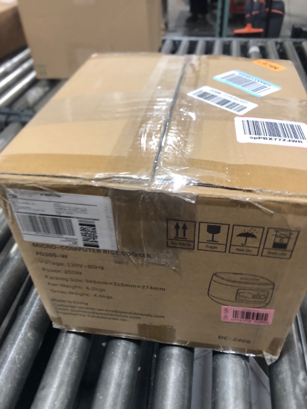 Photo 1 of Joydeem Ceramic Rice Cooker FD20S-W, 3 Cups Uncooked Rice Cookers with Pure Ceramic Inner Pot, 24h Dealy Start, 2L, White