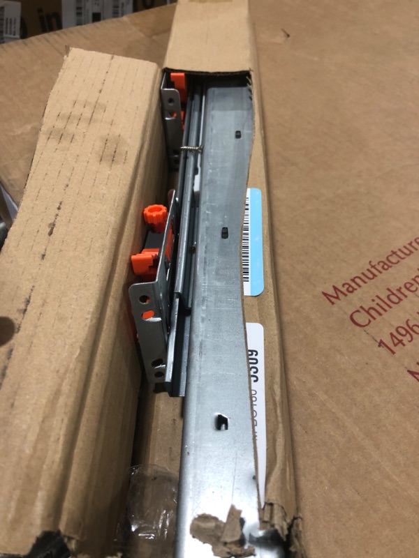 Photo 2 of 1 Pair of 24 Inch Undermount Soft Close Drawer Slides 100LB Load Capacity Full Extension Concealed Drawer Rails with 3D Locking Device