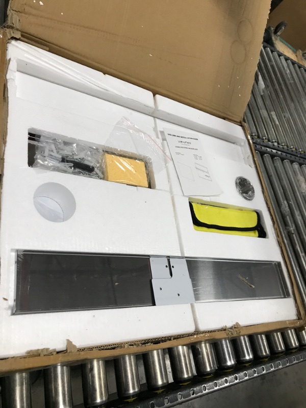 Photo 1 of Range Backsplash - 24 x 30 Inch Stainless Steel Backsplash Wall Shield for Stove - Range Hood Stainless Backsplash with Storage Shelf and Hanging Rack, Stainless Backsplash Panel for Easy Installation