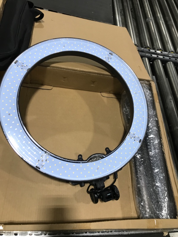 Photo 1 of GSKAIWEN 18inch 65W LED Makeup Ring Light with Mirror for Eyebrow Tattoo Light Lash Lamp Beauty Light Eyelash Extension Lamp Studio Video Photography Light with Tripod Phone Holder Mirror and Bag