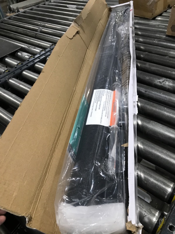 Photo 1 of Reinforced 42" Tall Retractable Dog Gate, 155" Extra Long Retractable Baby Gate with Support Rods - Prevent Crawling Under, Indoor/Outdoor Retractable Gate Extra Tall Baby Gate Retractable Fence/Black