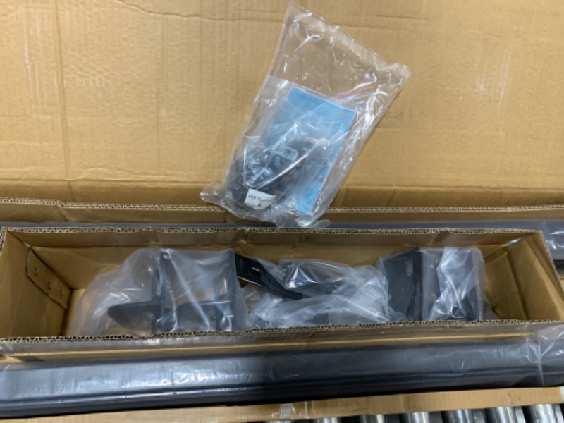 Photo 1 of APS Running Boards (Nerf Bars Side Steps Step Bars) Compatible with Ford F150 2009-2014 Regular Cab (Black Powder Coated 6 inches)