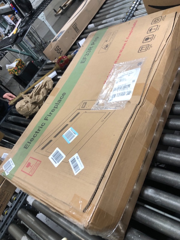 Photo 1 of VINEMOUNT 33" Smart Electric Fireplaces Inserts, Remote & Touch Screen & APP Control, Recessed & Wall-Mounted Fireplace Heater with Thermostat,Multi-Color Flames…