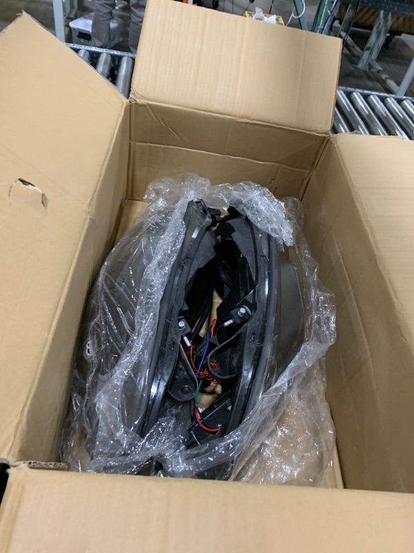 Photo 1 of PIT66 LED DRL Headlight, Compatible with 2006-2013 Chevy Impala /2014-2016 Impala Limited/2006-2007 Monte Carlo Replacement Headlamp Assembly Accessories Clear lens Black Housing Clear Reflector