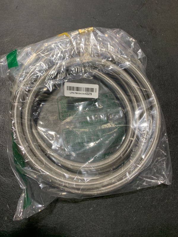 Photo 2 of 12 FT Propane Quick Connect Hose for RV to Gas Grill, Converter Replacement for 1 LB Throwaway Bottle Connects 1LB Portable Appliance to RV 1/4" Female Quick Disconnect, Propane Extension Braided Hose