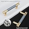 Photo 1 of Rergy 12 Pack Cabinet Pulls  Knurled Cabinet Handles Gold Kitchen Cabinet Handles Grey&Gold Cabinet Hardware for Cupboard Drawer Handles Dresser Pulls