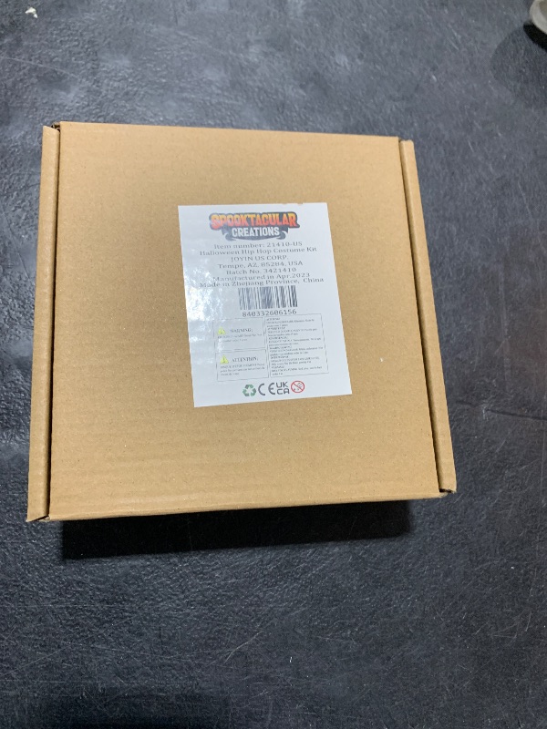 Photo 1 of Spooktacular Creations 5 Pcs Hip Hop Costume Set, 80s/90s Rapper Accessories, Hat, Sunglasses, Dollar Necklace, Ring and Earrings for Men Women Halloween Party, Hip Hop Fancy Dress Outfits