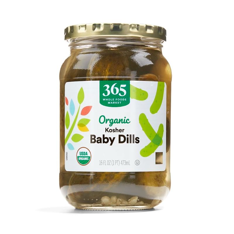 Photo 1 of 2 PACK - 365 by Whole Foods Market, Organic Baby Dill Pickles, 16 Fl Oz - BBD NOV 2024