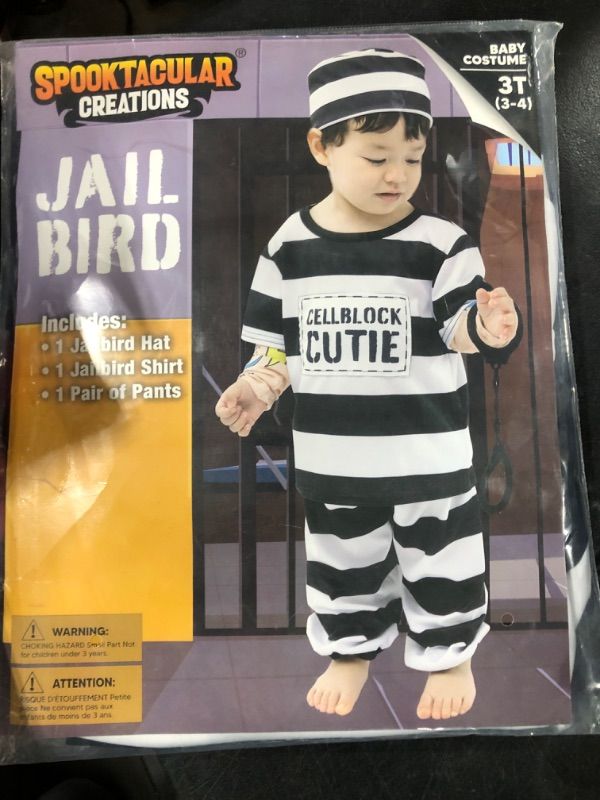 Spooktacular Creations Baby Unisex Jailbird Costume, Jail Prisoner ...