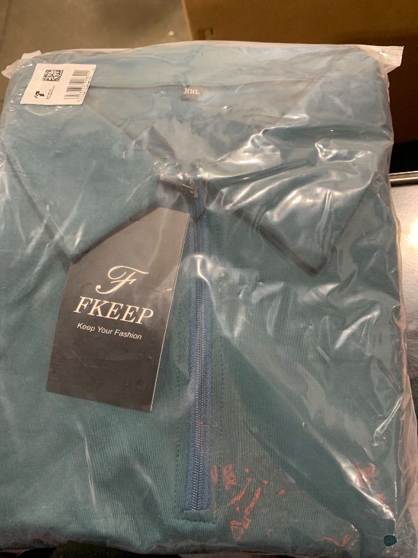 Photo 1 of FKEEP Women's Tennis Golf Dresses Zipper V-Neck Sport Activewear with Shorts and Pocket Workout Athletic (Aqua Green, XXL)