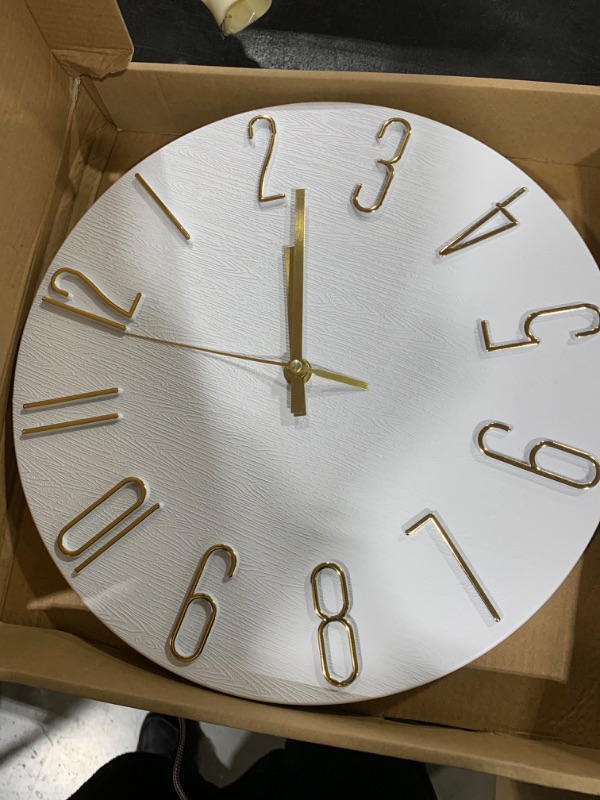 Photo 1 of 12 Inch Wall Clock Silent Non Ticking