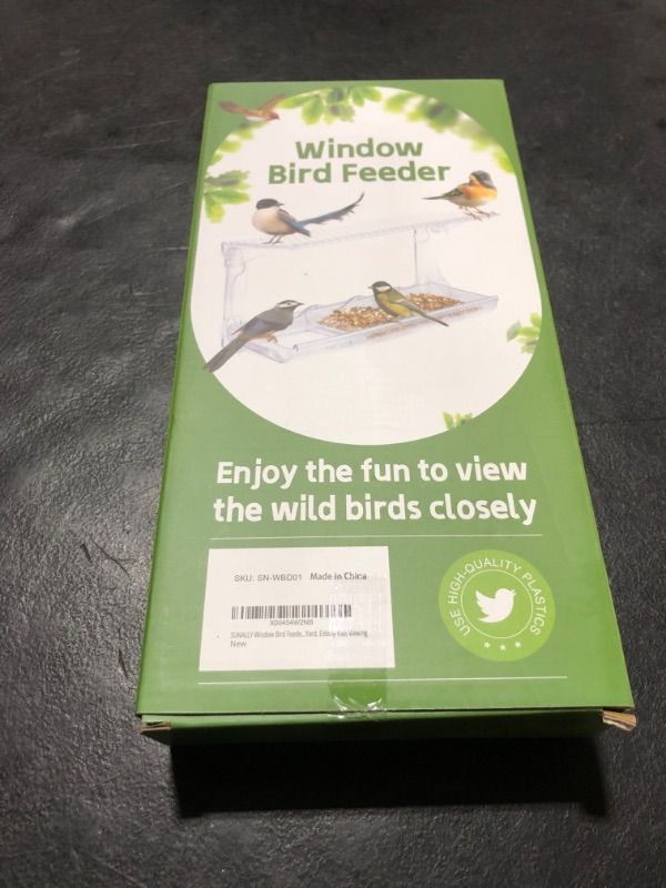 Photo 2 of SUNALLY Window Bird Feeder for Outdoors