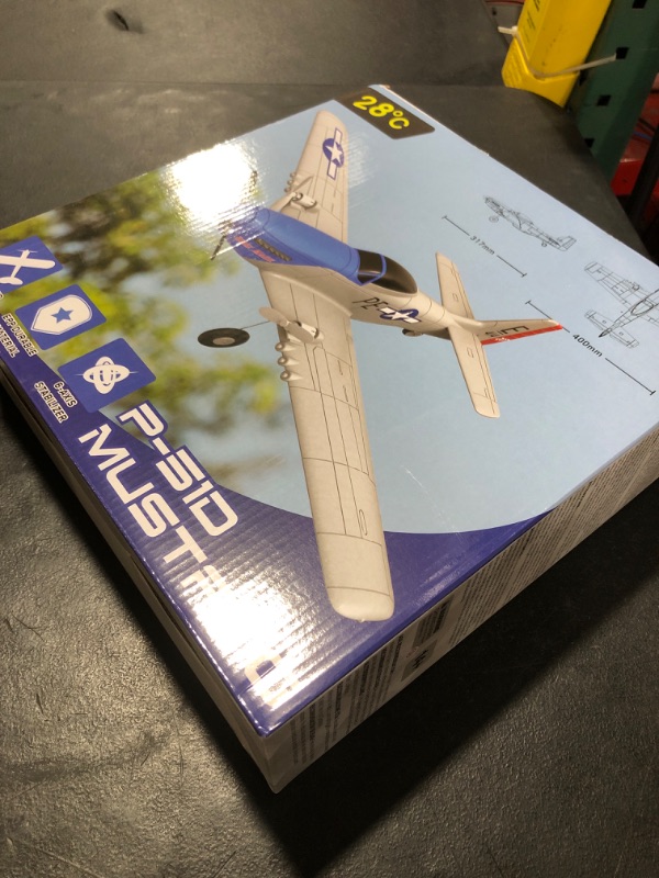 Photo 2 of 28? Remote Control Airplanes, 2.4Ghz 2CH RC Plane Toy Gift for Kids & Adults, Remote Control Plane for Beginners with Gyro Stabilization System (Blue)