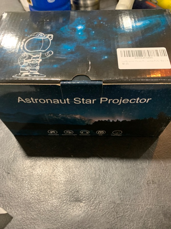 Photo 2 of Star Projector Galaxy Light, 2023 Upgraded Astronaut Space Aurora Vortex Projector with Bluetooth Speaker & 32 Light Effect, Galaxy Projector for Kid Adult Christmas Party/Bedroom/Home Décor