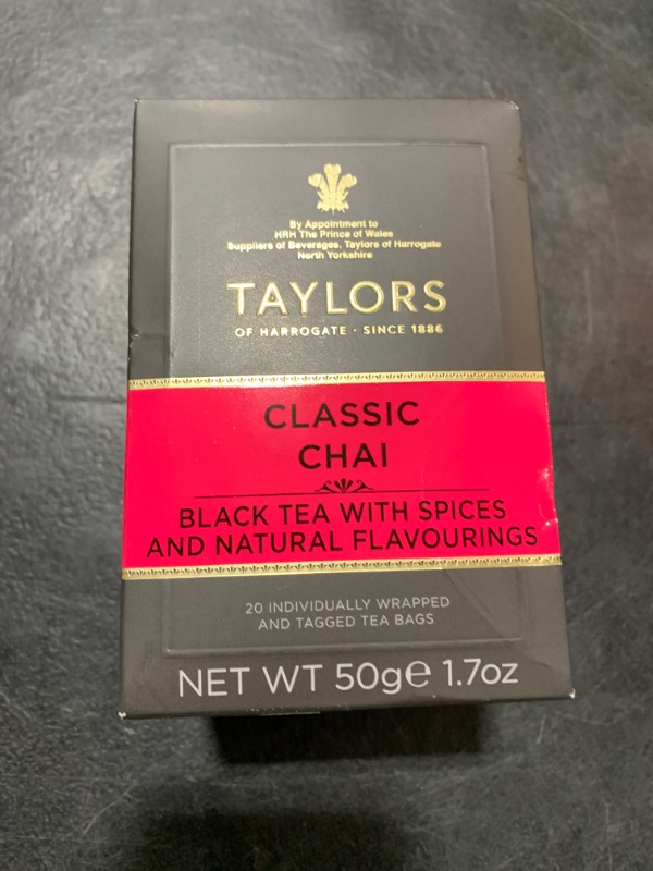 Photo 2 of Taylors of Harrogate Classic Chai Tea, 20 Teabags (Pack of 1)