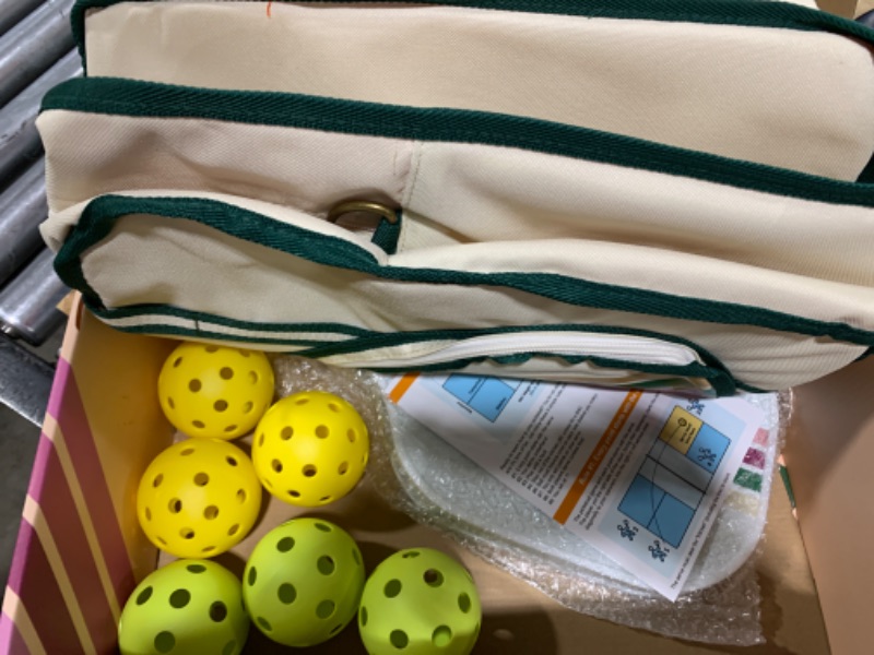 Photo 2 of Pickleball Bag Pickleball Paddles Set USAPA Approved,Durable Fiberglass Surface Lightweight and Durable, Pickleball Bag, 4 Pickleball Balls, 2 Fiberglass Pickleball Paddles- Perfect for Beginners