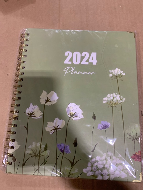 Photo 2 of Planner 2024-2024 Planner Weekly and Monthly with Monthly Tabs, Inner Pocket, January 2024 to December 2024, 8.5" x 11" Spiral Calendar Planner