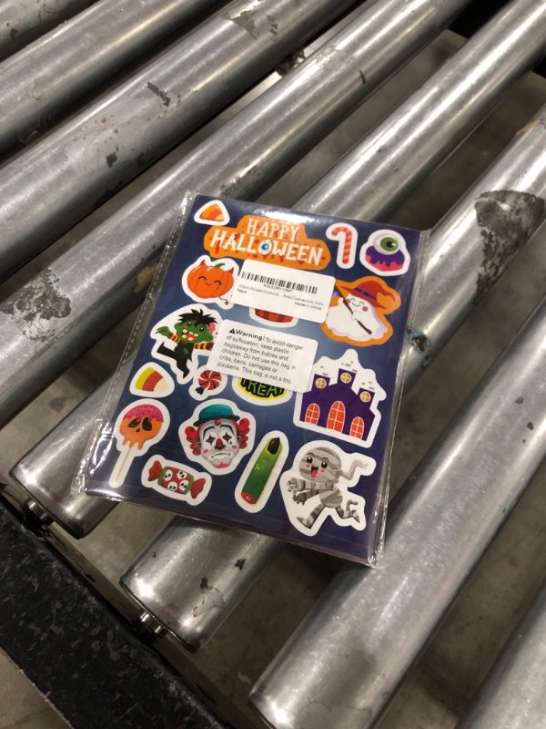 Photo 1 of 16 Sheets Halloween Stickers for Kids Halloween Theme Stickers Non-Repeating,Halloween Goodie Bag Fillers Halloween Party Favors Classroom School Crafts