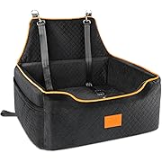 Photo 1 of Dog Car Seat for Large/Medium Dog, Dog Booster Seat for Dogs Under 55Lbs or 2 Small Dogs, Detachable and Washable Travel Dog Seat with Thick Cushion and Storage Pockets (Black)
