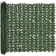 Photo 1 of Artificial Ivy Privacy Fence Screen,140" by 60" (58.5 SQFT) UV-Anti Faux Hedge Fence and Fake Ivy Vine Leaf Wall Panels for Indoor&Outdoor Green Backdrop, Garden Greenery Decor
