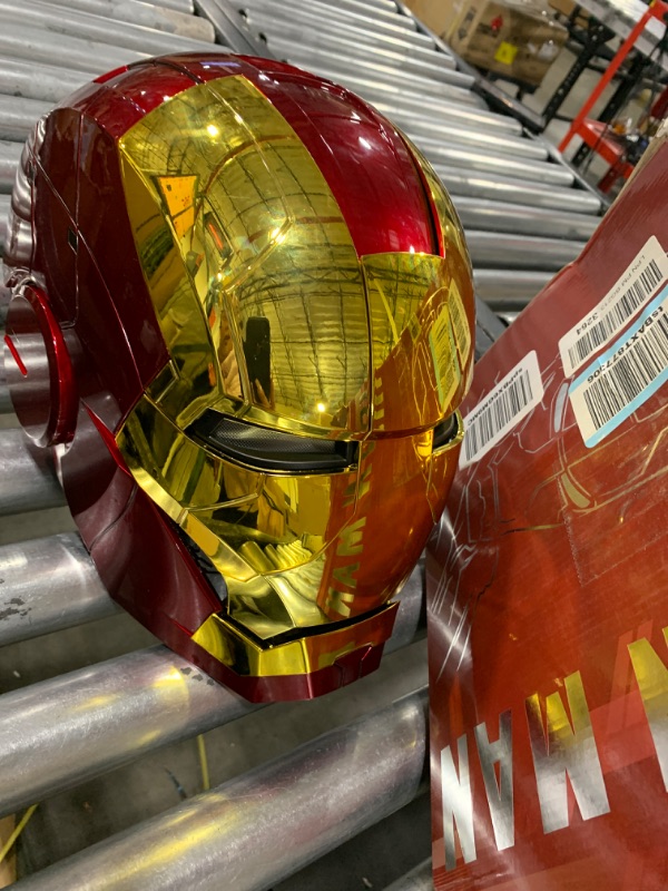 Photo 3 of Iron-Man Helmet, 2024 New upgrade Iron-man Mask with Jarvis Voice & Remote&Touch Controlled Open/Close,ideal for birthdays, Christmas, Halloween, Valentine's Day.