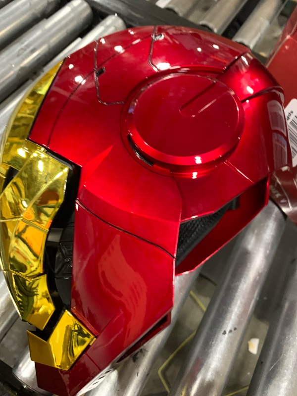 Photo 7 of Iron-Man Helmet, 2024 New upgrade Iron-man Mask with Jarvis Voice & Remote&Touch Controlled Open/Close,ideal for birthdays, Christmas, Halloween, Valentine's Day.