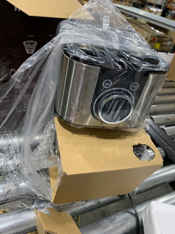 Photo 1 of Homtone 10 Cup Programmable Coffee Maker, Drip Coffee Maker with LCD Screen, Glass Carafe, Warming Plate, Auto Shut Off, Regular & Strong Brew for Home and Office, Stainless Steel