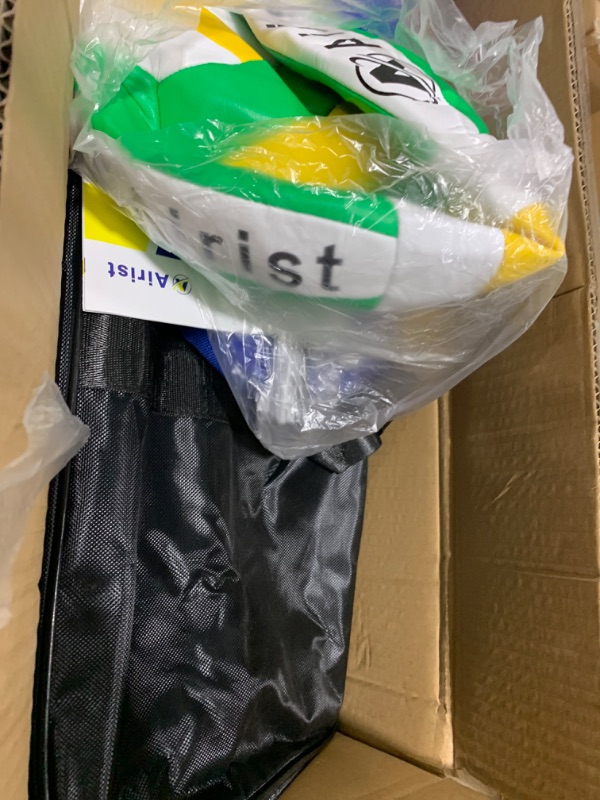 Photo 1 of Airist Heavy Duty Volleyball Net Outdoor with Steel Anti-Sag System, Adjustable Aluminum Poles, Professional Volleyball Nets Set for Backyard and Beach, Volleyball and Carrying Bag (Blue)