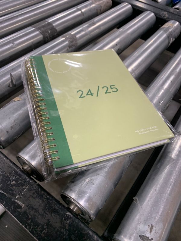 Photo 2 of Riley's Planner 2024-2025 Academic Year, 18-Month Simple Weekly Planner - Streamlined Weekly & Monthly Agenda Planner, Sturdy Cover, Notes Pages, Twin-Wire Binding (8 x 6 inch, Green)