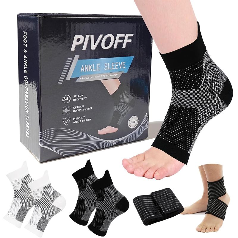 Photo 1 of Plantar Fasciitis Socks, Ankle Brace Compression Support Sleeve, Neuropathy Socks for Women and Men
