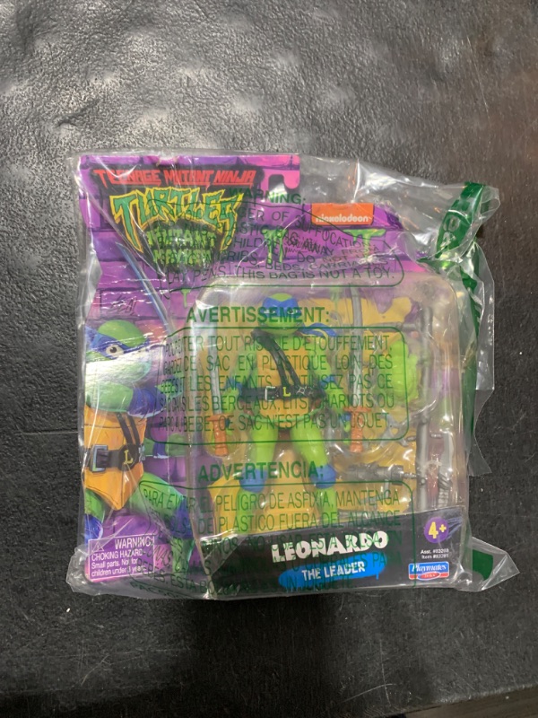 Photo 2 of Teenage Mutant Ninja Turtles: Mutant Mayhem 4.5” Leonardo Basic Action Figure by Playmates Toys