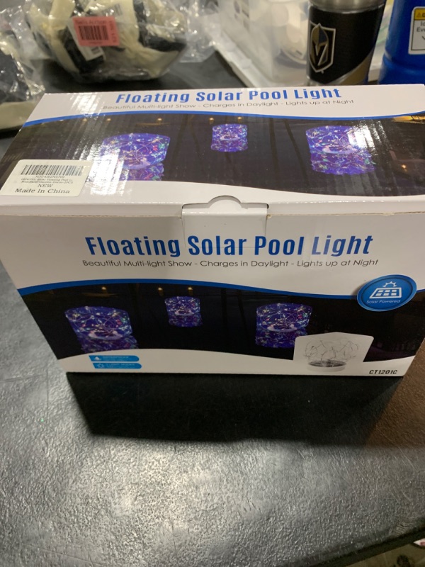 Photo 2 of LENONE Solar Floating Pool Lights, 5.6 Inches LED Colored Light Up Solar Pool Lights, IP68 Waterproof Pool Lights That Float, Multicolor Square Solar Floating Lights for Pool Party Garden Decor (2PCS)