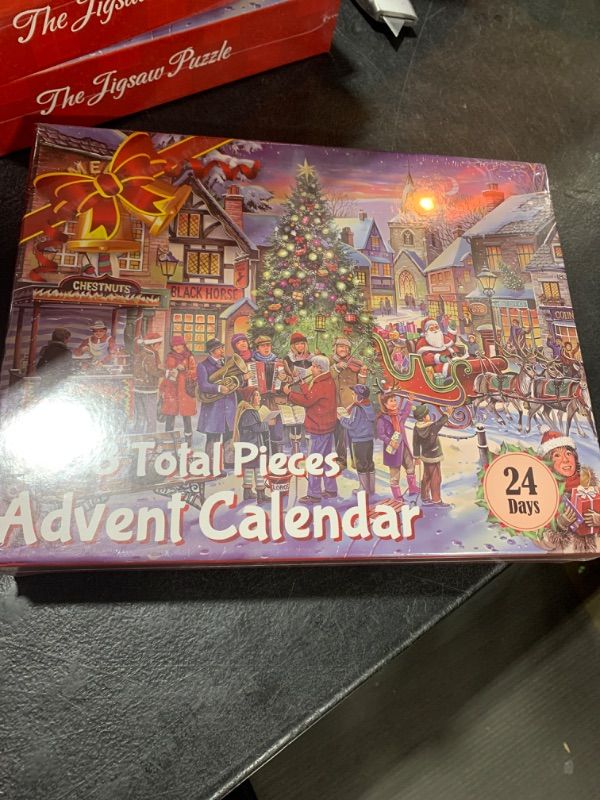 Photo 2 of Advent Calendar Puzzle 2024 Adult Kids, 1008Pcs Jigsaw Puzzles Christmas Advent Calendar 2024 for 24 Day Christmas Countdown Advent Calendar 2024 Christmas Holiday Gifts for Mom Women Teens Girls Boys