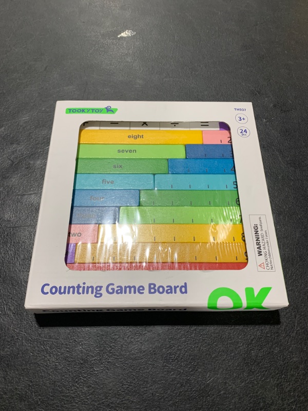 Photo 1 of Montessori Toys for Kids Learning, Wooden Number Board Game, Counter Set for Boys and Girls, Montessori Material, Math Game with Addition Subtraction Multiplication and Division.