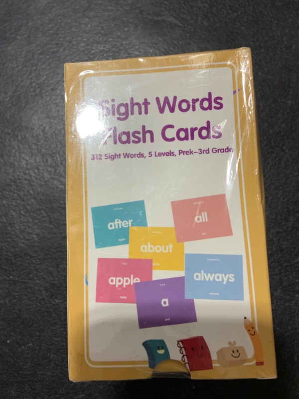 Photo 2 of Tichgeim Sight Words Flash Cards for Toddlers 3-5 Years, Learn to Read Phonics Games for Kids, Dolch and Fry High Frequency Education Flashcards for Boys Girls Kindergarten,1st,2nd,3rd,4th,5th Grade