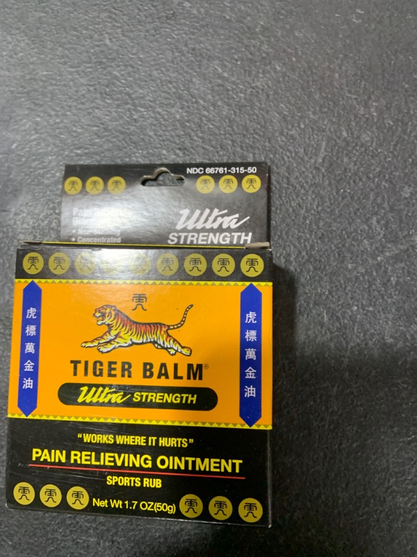 Photo 2 of Tiger Balm Pain Relieving Ointment, Ultra Strength, Sports Rub - 1.7 oz